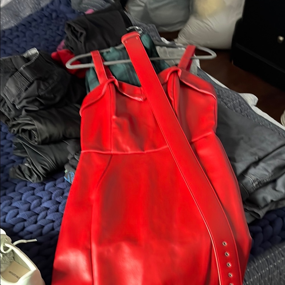 Unicorn! NWT deadly dames faux leather dress!